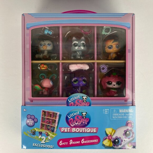 Littlest Pet Shop Pet Boutique 6 Pets 9 Rooms 6 Accessories - Picture 8 of 8